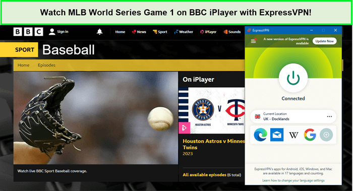 Watch-MLB-World-Series-Game-1-on-BBC-iPlayer-with-ExpressVPN-in-New Zealand