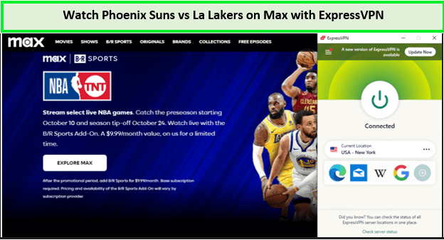 Watch-Phoenix-Suns-vs-La-Lakers-in-Australia-on-Max-with-ExpressVPN