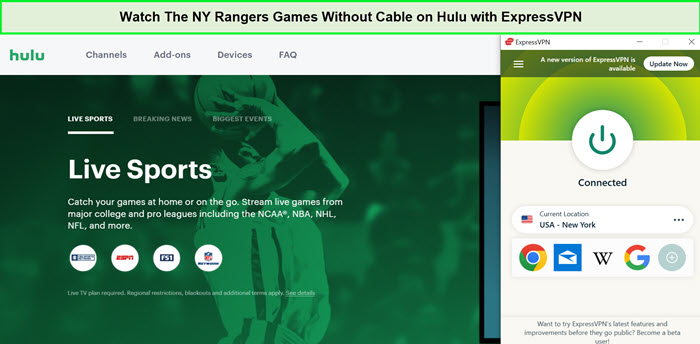 Watch-The-NY-Rangers-Games-Without-Cable-in-South Korea-on-Hulu-with-ExpressVPN