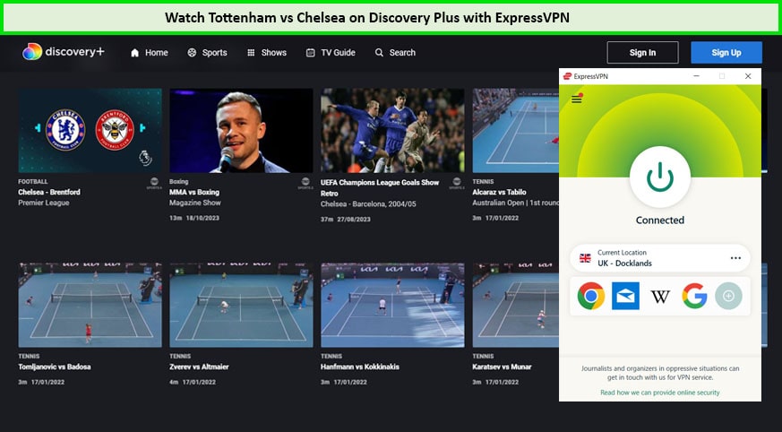Watch-Tottenham-vs-Chelsea-Outside-UK-on-Discovery-Plus-With-ExpressVPN