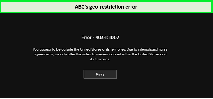 ABC's geo-restriction error