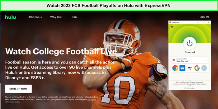 Watch-2023-FCS-Football-Playoffs-in-UK-on-Hulu-with-ExpressVPN