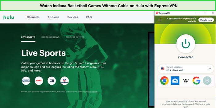 Watch-Indiana-Basketball-Games-Without-Cable-in-Canada-on-Hulu-with-ExpressVPN