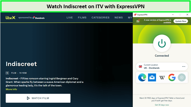 Watch-Indiscreet-outside-UK-on-ITV-with-ExpressVPN