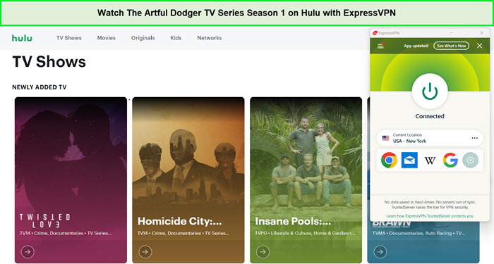 watch-the-artful-dodger-tv-series-season-1-on-hulu-with-expressvpn in-Canada