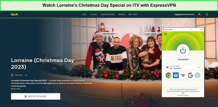 Watch-Lorraines-Christmas-Day-Special-in-Canada-on-ITV-with-ExpressVPN