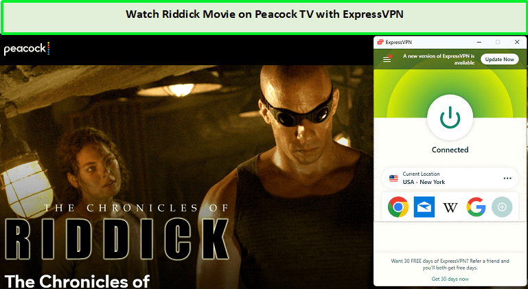 Watch Riddick Movie in-Italy-on-Peacock-TV-with-ExpressVPN