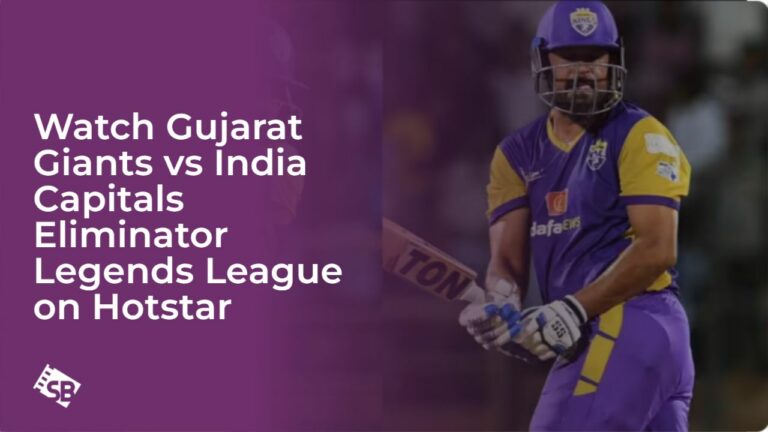 Watch Gujarat Giants vs India Capitals Eliminator Legends League in UK on Hotstar