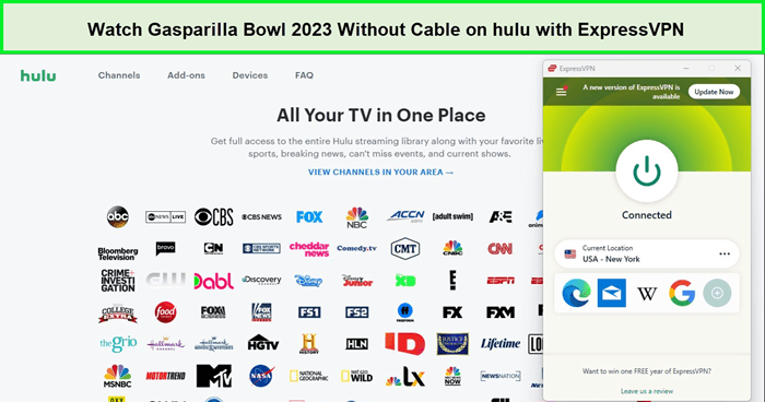 watch-gasparilla-bowl-2023-without-cable-on-hulu-in-Australia-with-expressvpn
