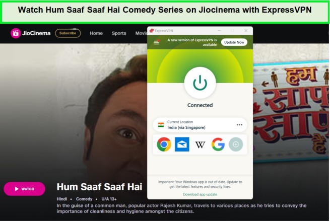 Watch-hum-saaf-saaf-hai-comedy-series-outside-India-on-JioCinema-with-ExpressVPN