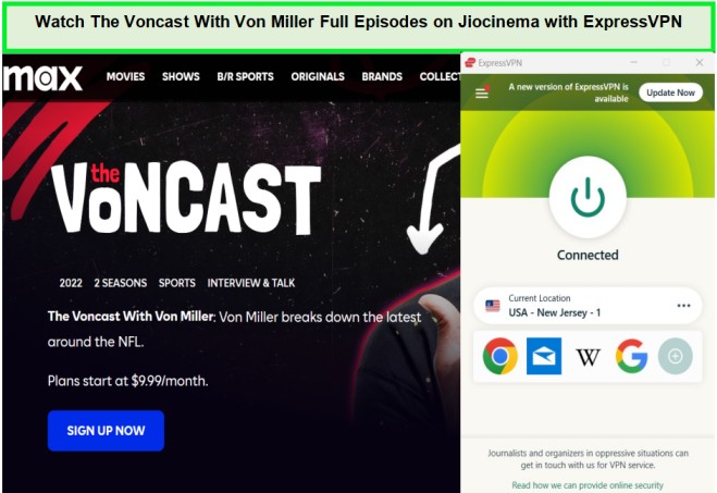 Watch-the-voncast-with-von-miller-full-episodes-outside-US-on-Max-with-ExpressVPN