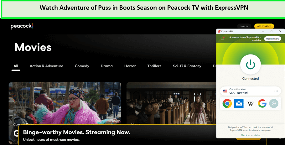 Watch-Adventures-of-Puss-in-Boots-Season-in-France-on-Peacock-with-ExpressVPN