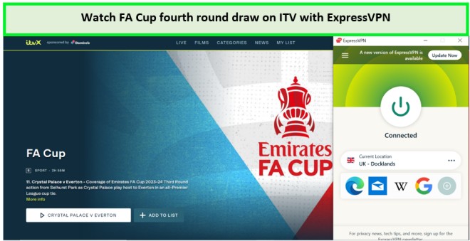 Watch-FA-Cup-fourth-round-draw-in-Spain-on-ITV-with-ExpressVPN