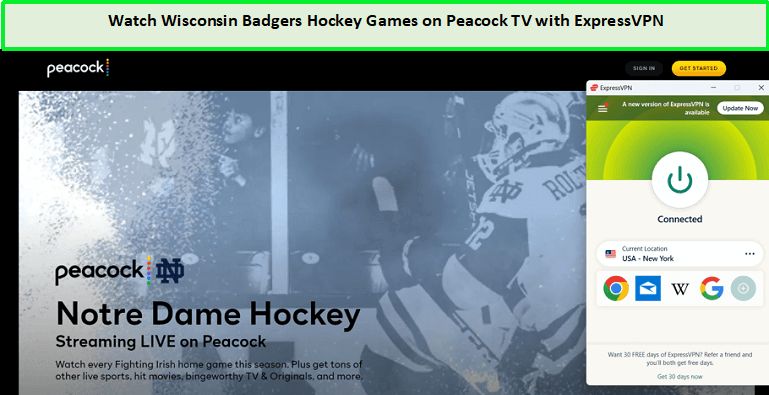 Watch-Wisconsin-Badgers-Hockey-Games-in-Hong Kong-on-Peacock-with-ExpressVPN