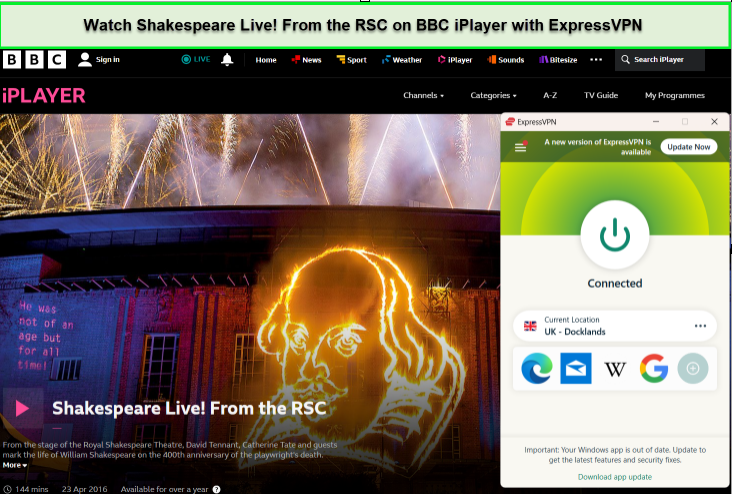 expressvpn-unblocked-shakespeare-live-from-the-rsc-on-bbc-iplayer-in-Australia