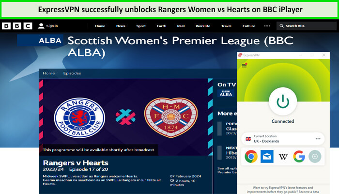 Express-VPN-Unblocks-Rangers-Womes-vs-Hearts-in-Spain-on-BBC-iPlayer