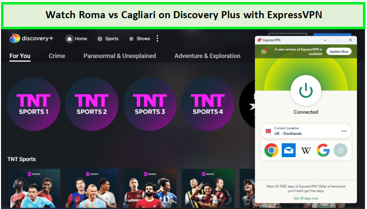 Watch-Roma-vs-Cagliari-outside-UK-on-Discovery-Plus-with-ExpressVPN
