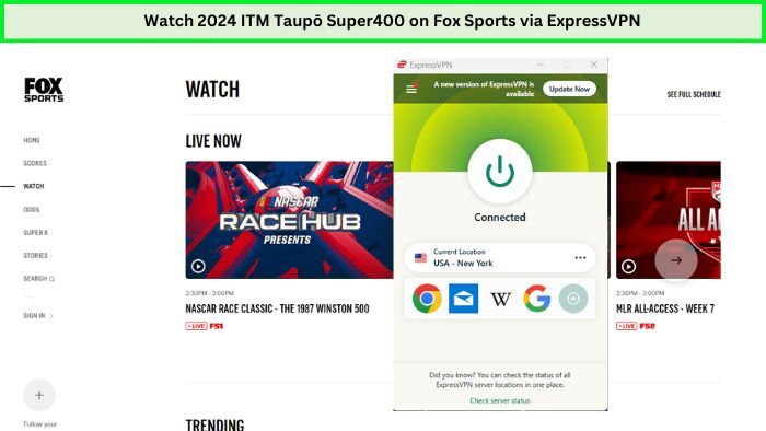 How-to-watch-2024 ITM Taupō Super400-outside-USA on Fox-Sports
